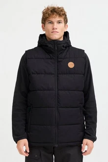 North Bend Steppweste NBElias Schwarz/Orange/Braun North Bend Steppweste NBElias Schwarz/Orange/Braun