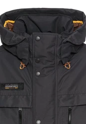 camel active Mantel Dunkelgrau/Grau/Schwarz/Dunkelblau