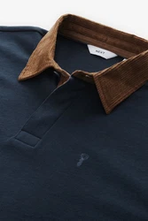 Next Rugbyshirt  Dunkelblau/Hellblau