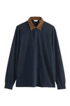 Next Rugbyshirt  Dunkelblau/Hellblau