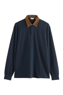 Next Rugbyshirt  Dunkelblau/Hellblau