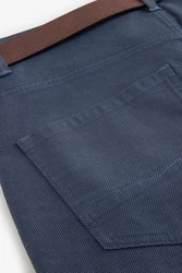 Next Stretch-Hose Slim Fit Jeans-Stil mit Gürtel Dunkelblau/Grau/Blau/Hellblau