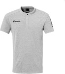 Kempa Poloshirt Status Polo Shirt Grau/Hellgrau/Türkis