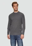 s.Oliver Strickpullover Dunkelgrau/Grau/Hellgrau