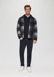s.Oliver Strickpullover Softer Polo-Strickpullover Dunkelblau/Hellblau