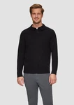 s.Oliver Strickpullover Softer Polo-Strickpullover Schwarz/Rot