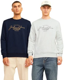 Sweatshirt (2er-Pack) flauschiger Print Logo Pullover