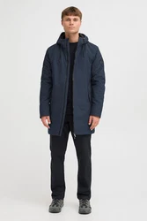 Indicode Winterjacke modischer Mantel Dunkelblau/Blau