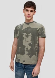 Kurzarmshirt T-Shirt mit All-over-Print