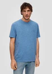 Kurzarmshirt Jerseyshirt mit Labelprint