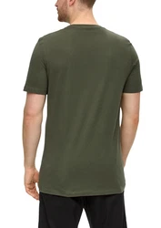 s.Oliver Kurzarmshirt T-Shirt mit Logo-Print Artwork 