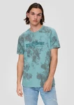 QS T-Shirt Grün/Türkis/Dunkelgrün