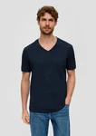 s.Oliver Kurzarmshirt Basic-T-Shirt im 2er-Pack Dunkelblau