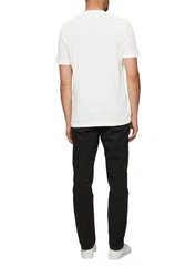 s.Oliver Kurzarmshirt Printshirt Weiß/Creme