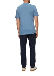 s.Oliver Kurzarmshirt Printshirt Blau/Hellblau