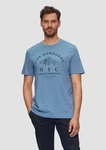 s.Oliver Kurzarmshirt Printshirt Blau/Hellblau