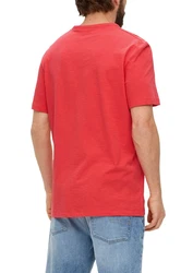 s.Oliver Kurzarmshirt T-Shirt mit Brusttasche Rot