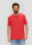 s.Oliver Kurzarmshirt T-Shirt mit Brusttasche Rot