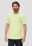 s.Oliver Kurzarmshirt Frontprint Artwork Neonfarben/Grün/Hellgrün/Gelb