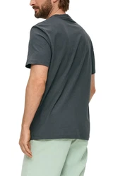 s.Oliver Kurzarmshirt Frontprint Artwork Rosa/Braun