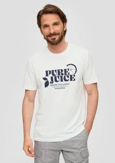 s.Oliver Kurzarmshirt Frontprint Artwork