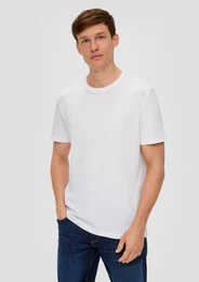 Kurzarmshirt Basic-T-Shirt aus Baumwolle im 2er-Pack