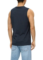 s.Oliver Shirttop Artwork Dunkelblau/Blau