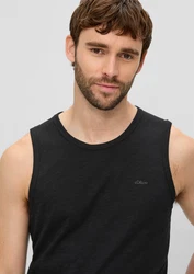 s.Oliver Shirttop Artwork Schwarz