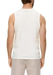 s.Oliver Shirttop Artwork Weiß/Creme