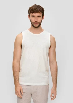 s.Oliver Shirttop Artwork Weiß/Creme
