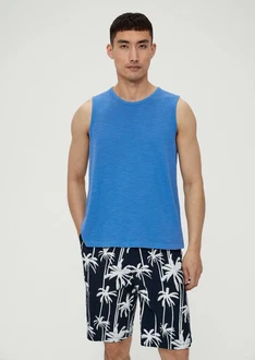 s.Oliver Shirttop Tanktop Blau/Hellblau