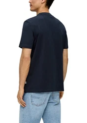 s.Oliver T-Shirt mit Frontprint Artwork Dunkelblau/Blau/Türkis/Mischfarben