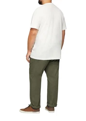 s.Oliver Kurzarmshirt T-Shirt mit Print Artwork Khaki/Dunkelblau/Beige/Gelb/Weiß