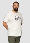 s.Oliver Kurzarmshirt T-Shirt mit Print Artwork Khaki/Dunkelblau/Beige/Gelb/Weiß