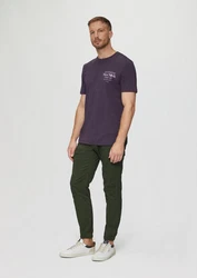 s.Oliver T-Shirt Kurzarmshirt Dunkelblau/Lila/Fliederfarben