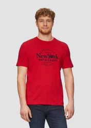 s.Oliver T-Shirt Kurzarmshirt Rosa/Rot