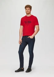 s.Oliver T-Shirt Kurzarmshirt Rosa/Rot