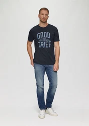 s.Oliver T-Shirt Grau/Dunkelblau/Dunkelgrau/Hellblau