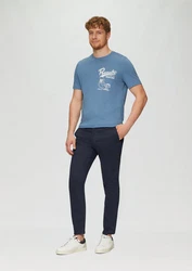 s.Oliver T-Shirt Hellblau/Blau