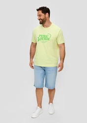 s.Oliver Kurzarmshirt mit Frontprint Artwork Grün/Neonfarben/Hellgrün