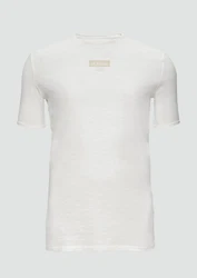 s.Oliver T-Shirt mit Flammgarnstruktur Logo Weiß/Khaki/Grau/Hellgrün/Creme