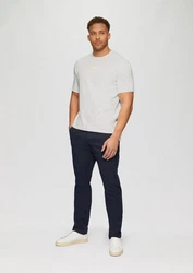 s.Oliver T-Shirt mit Flammgarnstruktur Logo Weiß/Khaki/Grau/Hellgrün/Creme