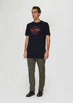 s.Oliver T-Shirt mit Print Artwork Khaki/Dunkelblau/Dunkelgrün/Blau