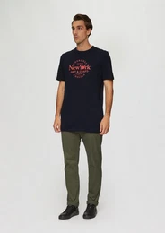 Kurzarmshirt T-Shirt mit Print Artwork