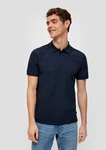 QS Kurzarmshirt Poloshirt Dunkelblau