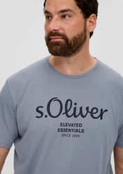 s.Oliver T-Shirt Silber/Hellblau/Blau/Grau