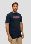 s.Oliver T-Shirt mit Frontprint Artwork Dunkelblau/Blau/Lila/Braun
