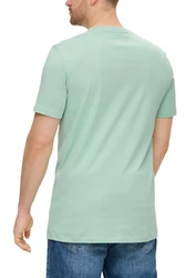 s.Oliver T-Shirt mit Frontprint Artwork Grün/Hellgrün
