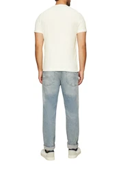 s.Oliver Kurzarmshirt mit Frontprint Artwork Gelb/Hellblau/Creme/Rot