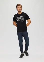 s.Oliver T-Shirt Schwarz/Gelb/Rot
